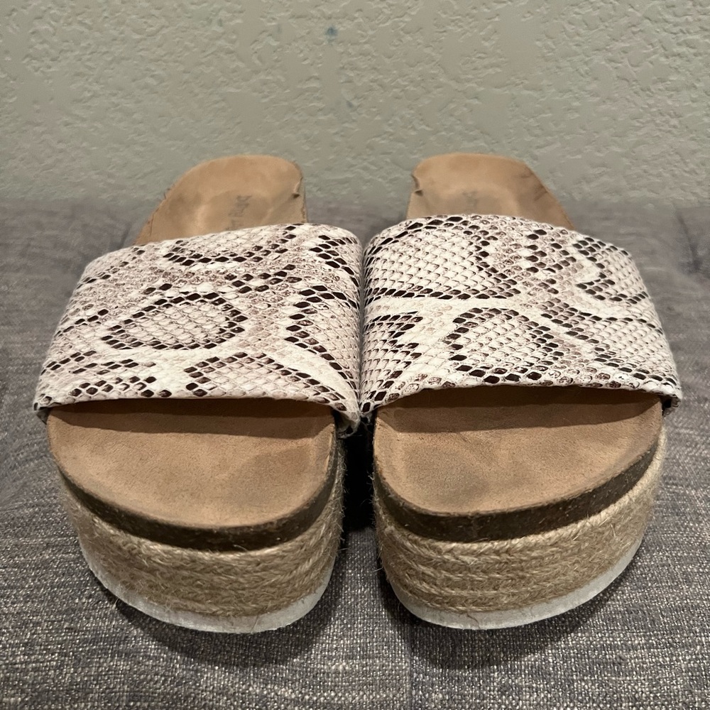 Snakeskin platforms!!